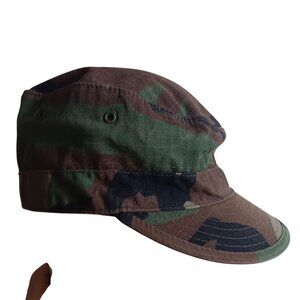 Sz 7 mens Vtg Military Camouflage Hot Weather Cap L Cotton/Nylon Atlas Headwear